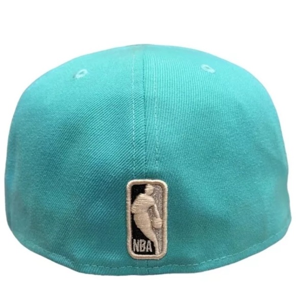 New Era Los Angeles Lakers hat cap 59/fifty Fresh Mint / Teal Black Classic Logo - Picture 4 of 5